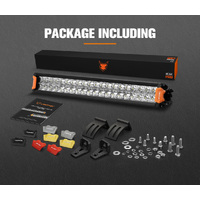 LIGHTFOX 20inch Osram LED Light Bar Slim Dual Rows Combo Driving Lamp Offroad 4x4