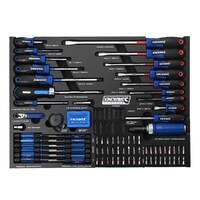 Kincrome Contour Tool Workshop 551 Piece 17 Drawer Wide 1/4, 3/8 & 1/2" Drive Black P1810MB