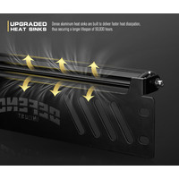 DEFEND INDUST 14inch Number Plate LED Light Bar Single Row Driving Lamp Offroad 4x4