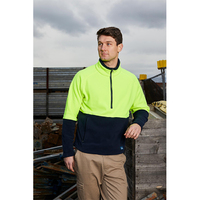 Rainbird Workwear Adults Woruga Pullover Small Fluro Orange/Navy