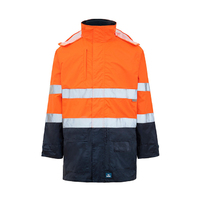 Rainbird Workwear Adults Northern Jacket XS Fluoro Orange/Navy