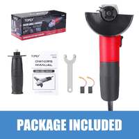 Topex heavy duty 900w 125mm 5inch angle grinder with side handle protection switch