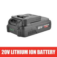 Topex 20v max cordless hammer drill w/ li-ion battery & screwdriver bit set