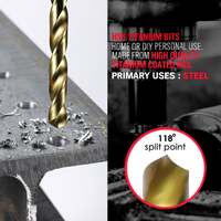 Topex 246pcs combination drill bit set screw bits titanium for metal wood masonry