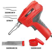 Topex heavy duty soldering gun iron kit fast heating hot knife plastic foam cut