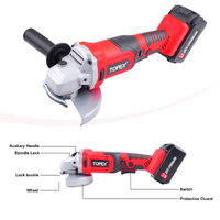 TOPEX 20V 125mm Cordless Angle Grinder 3.0Ah w/ 2 Batteries