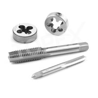40 PCs Metric Tap and Die Set Screw Thread Drill Kit Pitch Gauge M3-M12
