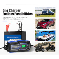 ATEM POWER Smart Battery Charger Trickle 10A 6V/12V