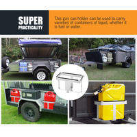 20L Jerry Can Holder Galvanized Steel 4x4 Camper Trailer Caravan Offroad