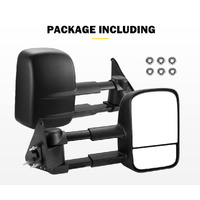 Pair Extendable Towing Mirrors For Nissan Patrol GU Y61 1997- 2016