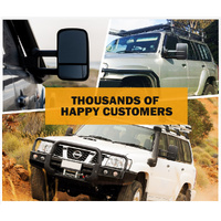 SAN HIMA Pair Towing Mirrors fit Nissan Patrol GU Y61 1997- 2016 Black
