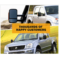 SAN HIMA Pair Towing Mirrors for Holden Rodeo 2003-2008 Black