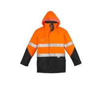 Syzmik Mens Hi Vis Storm Jacket Orange/Navy XXS