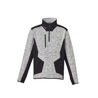 Syzmik Unisex Streetworx Reinforced 1/4 Zip Pullover Navy/Black XXS