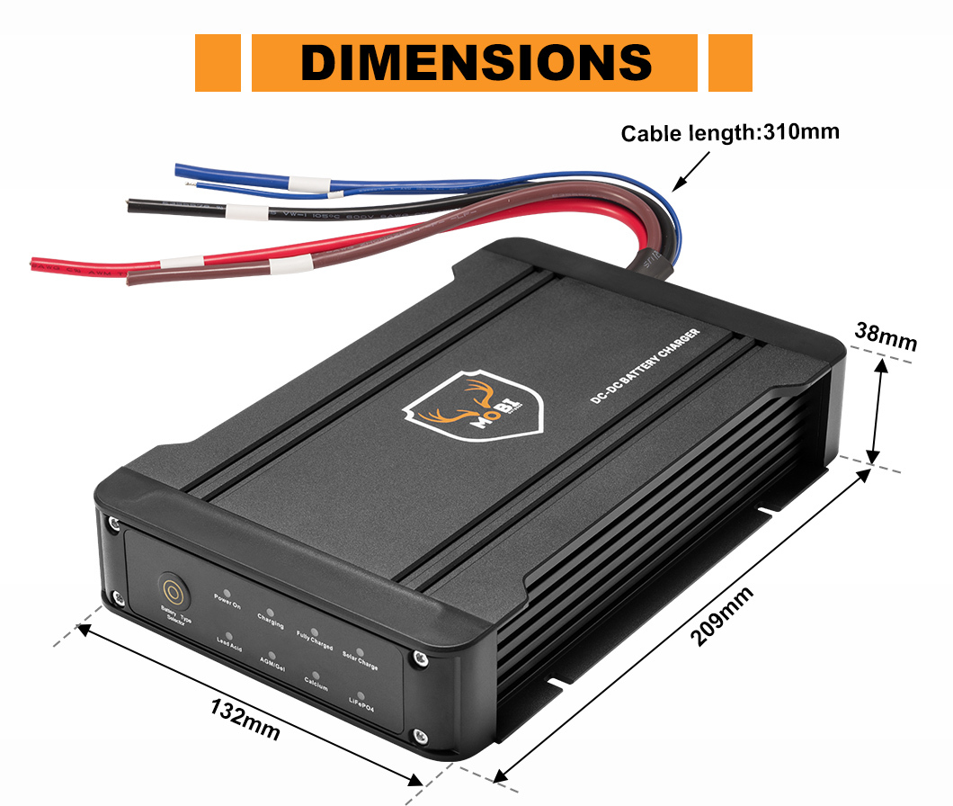 40A DC to DC Battery Charger with Solar Input