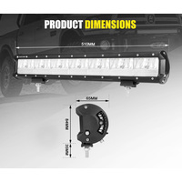 FIERYRED 20inch LED Light Bar combo Driving Lamp Offroad 4WD SUV Truck