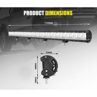 FIERYRED 45inch LED Light Bar Combo Driving Light Truck Offroad 4x4WD