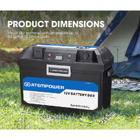 ATEM POWER Battery Box with 500W Inverter built-in VSR Isolator