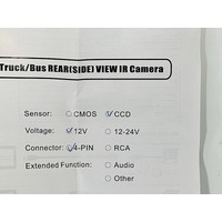 White Caravan /Motorhome Ball type IR Camera Camera with IR