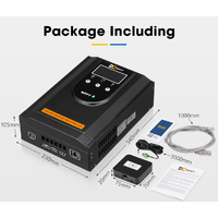 DC MONT 100A MPPT Solar Charge Controller 12/24/36/48V Battery Regulator Bluetooth LiFePO4 Battery Compatible