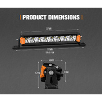 LIGHTFOX Pair 8inch Osram LED Light Pods Spot Beam Driving Light Bar Offroad 4x4