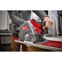 Milwaukee 18V FUEL 165mm Track Saw (Tool Only) with 1400mm Guide Rail with Clamps & Bag Bundle M18FPS55-0-Bundle