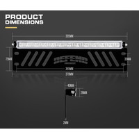 DEFEND INDUST 14inch Number Plate LED Light Bar Single Row Driving Lamp Offroad 4x4