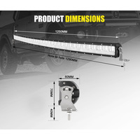 FIERYRED 50inch LED Light Bar Curved Combo Driving Light Offroad 4x4