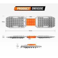 BUNKER INDUST Recovery Tracks Sand Track 15T 4WD Car Accessories 4x4 Grey