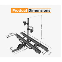 SAN HIMA 2 E-Bike Bicycle Carrier Rack Towbar Hitch 2" Receiver Mount Car Rear Rack