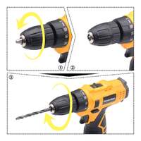 Masterspec 12v cordless drill driver screwdriver accessories w/battery charger