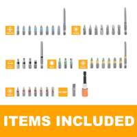 Masterspec 42-piece cr-v security screwdriver bit set