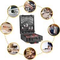 Masterspec 1180pcs professional tool set aluminum case tool kits w/ rolling tool box
