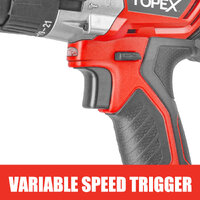 TOPEX 20V Lithium-Ion Cordless Drill Driver Impact Hammer drill w/ Battery Charger