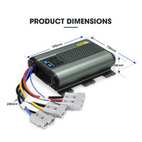 ATEM POWER 12V 25A DC to DC Battery Charger MPPT Dual Battery System Kit Isolator