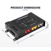 ATEM POWER DC to DC Dual Battery System Smart Hub Universal Fitment Dual Voltage Meters