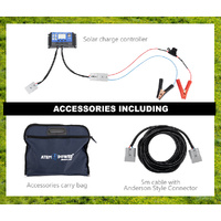 ATEM POWER 12V 160W Folding Solar Panel Blanket Kit Mono Camping Battery Charge