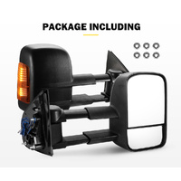 Pair Extendable Towing Mirrors For Isuzu D-MAX MY2012-MY2019