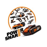 WORX 20V Cordless SANDECK 3-in-1 Multi-Sander Skin (POWERSHARE Battery / Charger not incl.) - WX820.9