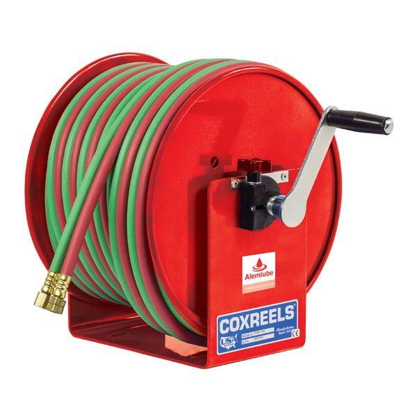 Alemlube 30m x 6mm Oxy-Acetylene Hose Reel 112W-1-200