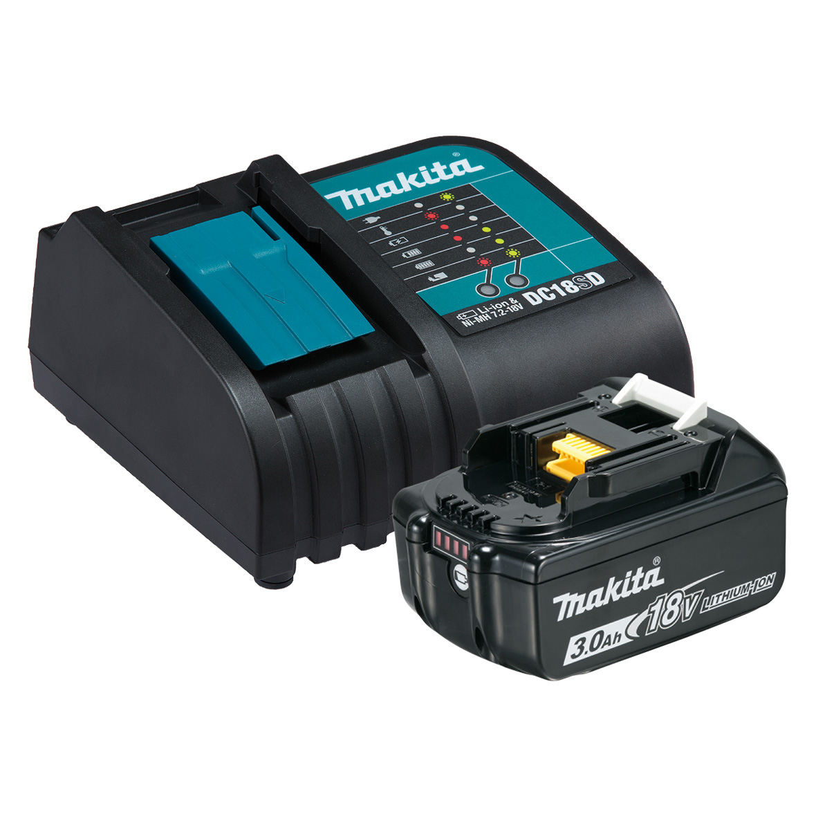 Visseuse à chocs DTD146Z + 1 batterie BL1830B 18V 3 Ah + chargeur DC18RC  MAKITA : Ref. DTD146Z1BAT3AHDC18RC