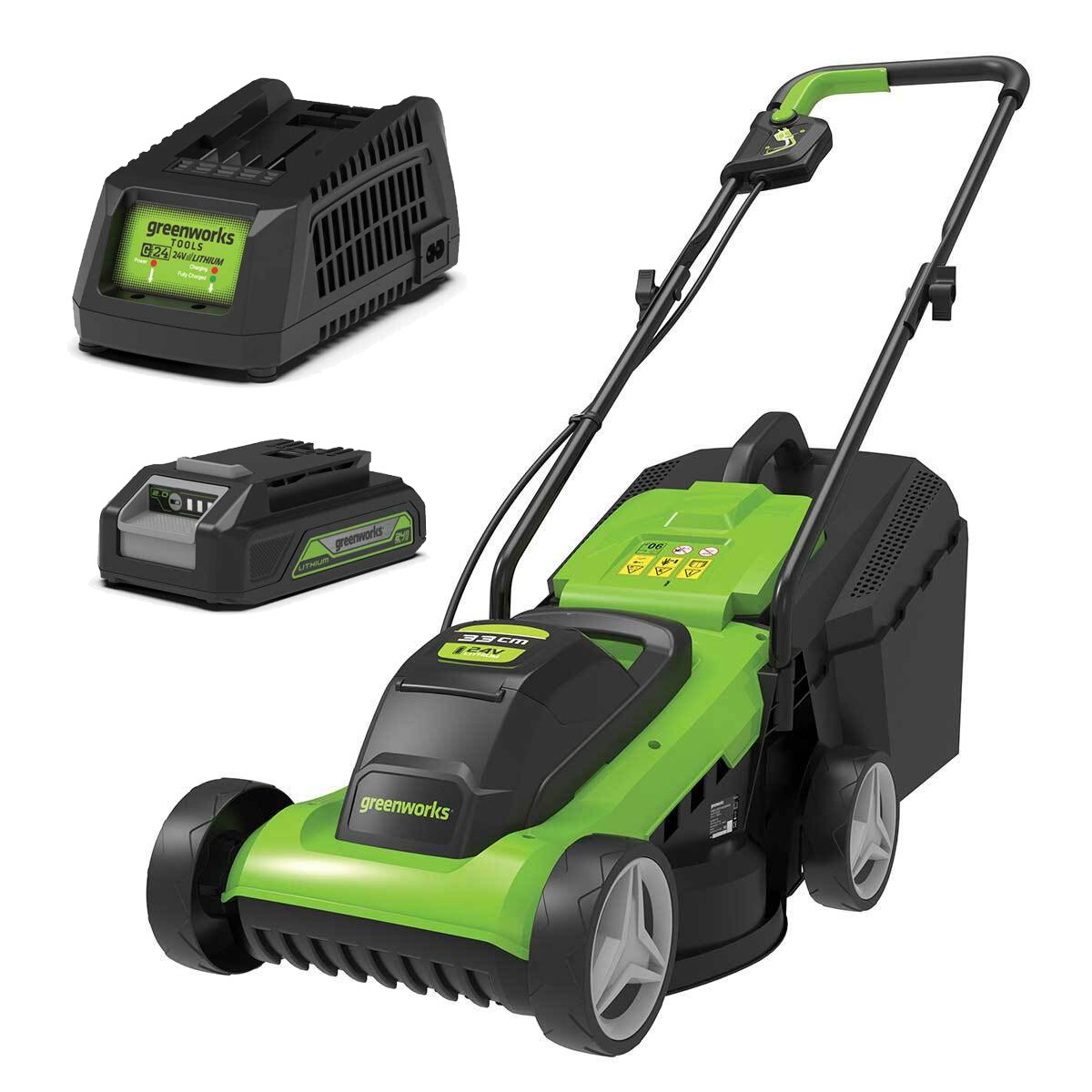 Greenworks 24V Lawn Mower 2.0ah Set 2509607AU-Kit-2