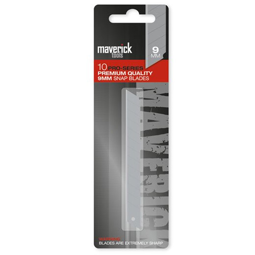 Bordo Maverick 10pc Pro Series 9mm Snap Blades 25123