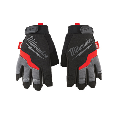 Milwaukee Large Fingerless Work Gloves 48228742