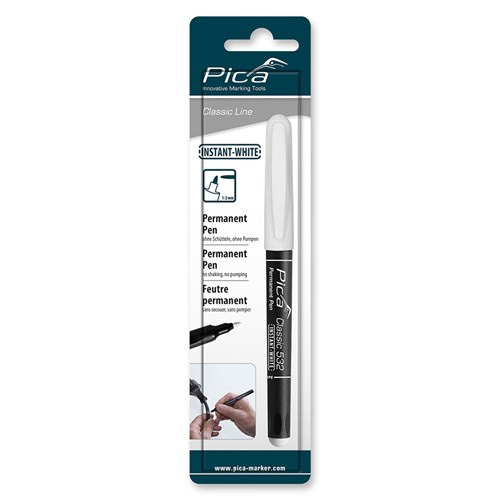 Pica Classic INSTANT-WHITE Pen on Blister 532/52/SB