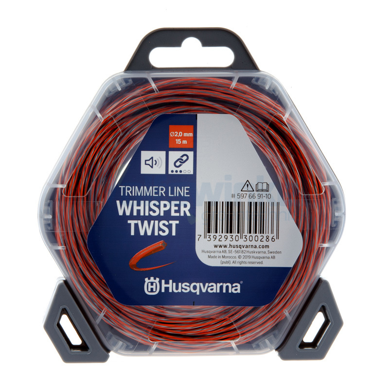 Husqvarna WhisperTwist 2.0mm 112m Orange/Grey Line Trimmer 597669111