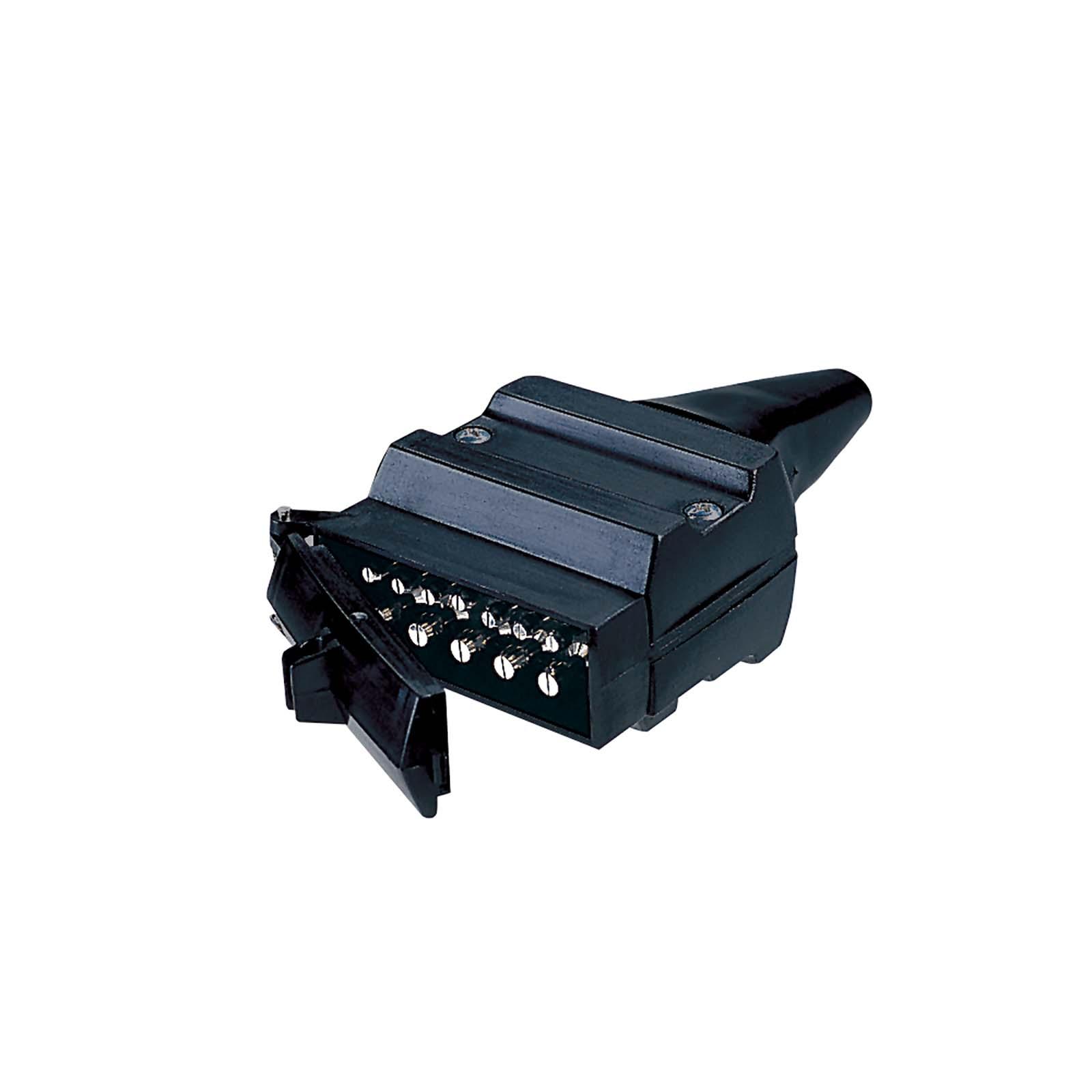 7 Pin 12V Black Plastic Car Trailer Socket Plug Adapter Wiring Harness Connector Car Accessories Trailer Socket 