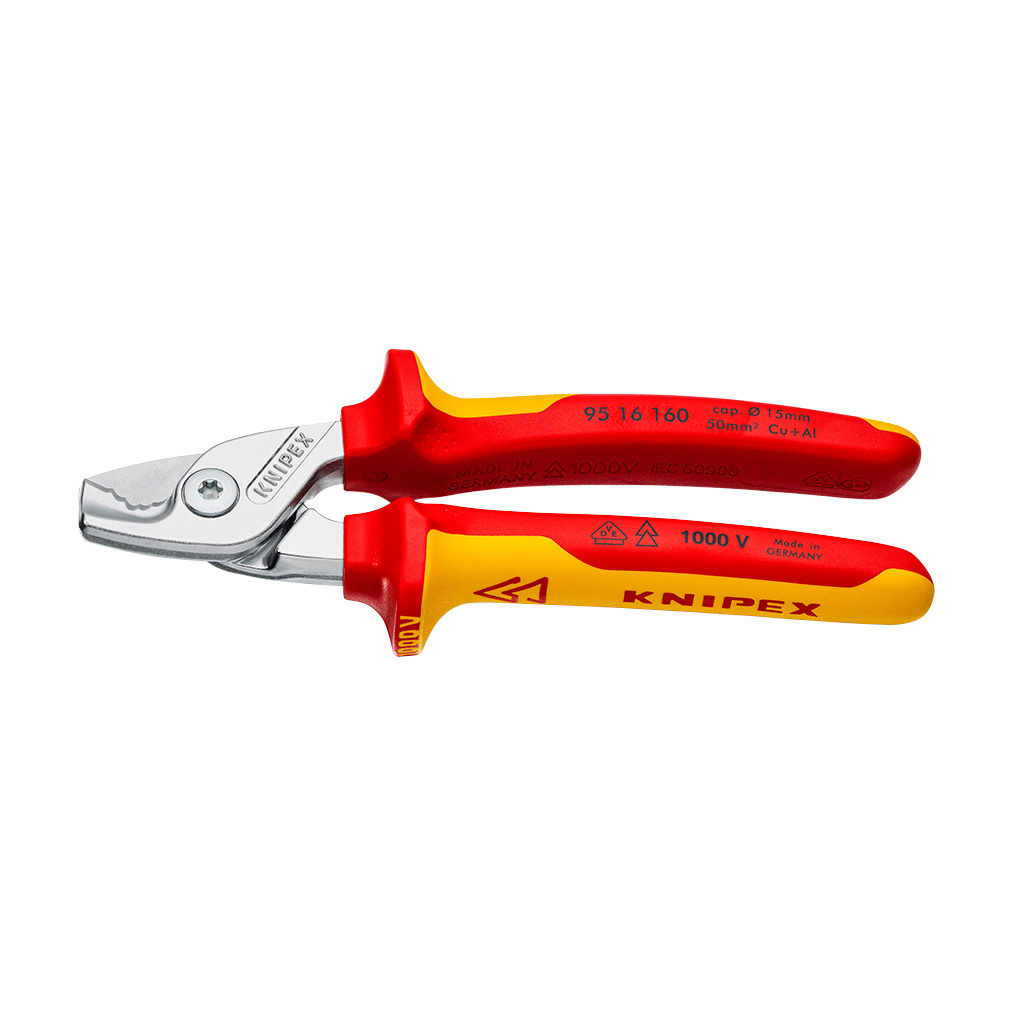 Knipex 160mm 1000V Stepcut Cable Shears 9516160