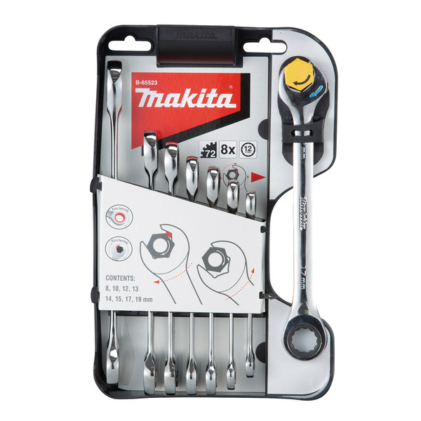 Makita 8 Piece Double Ratchet Wrench Set B-65523