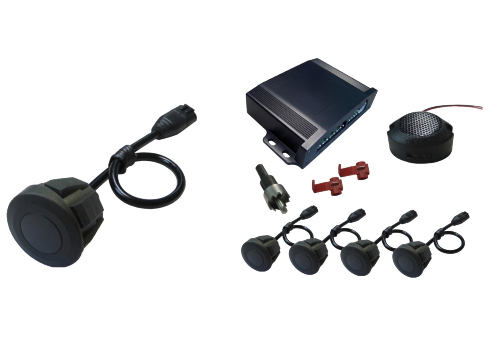 PARKSAFE UTE 4 Head Rear Parking Sensor System with